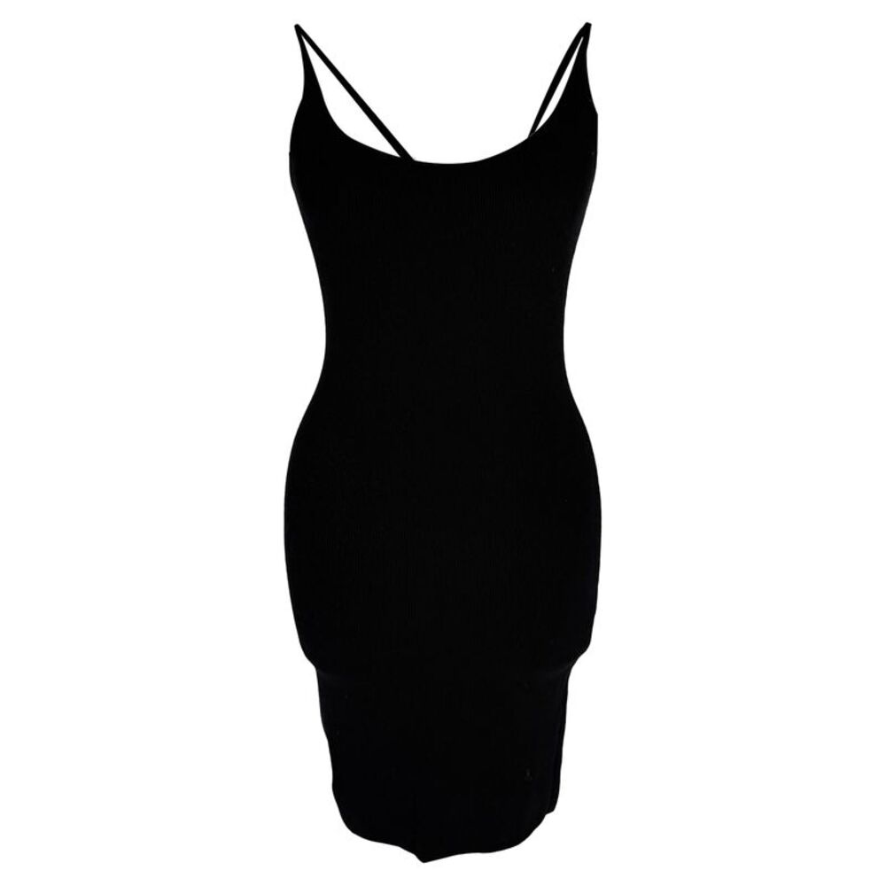 Versace Bodycon Mini Dress in Black Viscose
